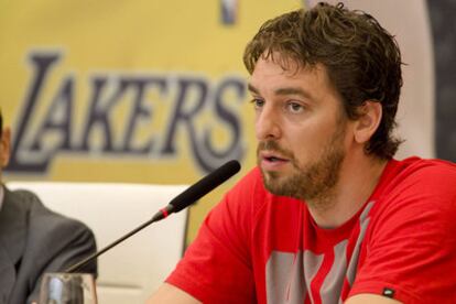 El jugador de Los Lakers Pau Gasol.