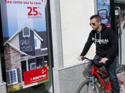 Una sucursal de Mapfre, en Madrid.