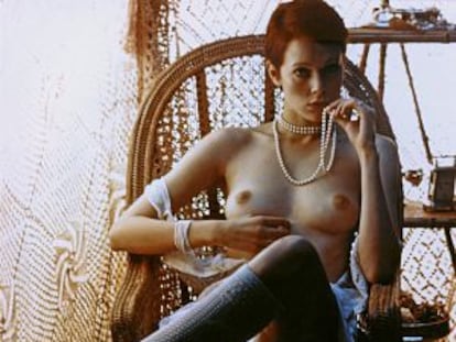 La actriz Sylvia Kristel, en una escena de la película 'Emanuelle'.
