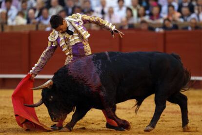 José Maria Manzanares, en la Maestranza de Sevilla, durante la pasada Feria de Abril.