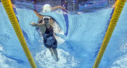 Katie LEdecky durante la clasificaci&oacute;n del 400 libre.