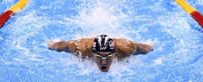 Michael Phelps en Río 2016.