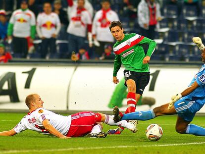 Ander Herrera marca el gol del Athletic.