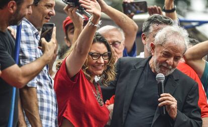 Rosangela y Lula da Silva, en Sao Bernardo do Campo (Brazil), en noviembre.