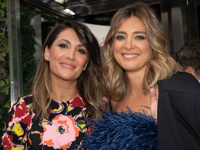 Nagore Robles y Sandra Barneda, en septiembre de 2021 en una fiesta celebrada en Madrid.