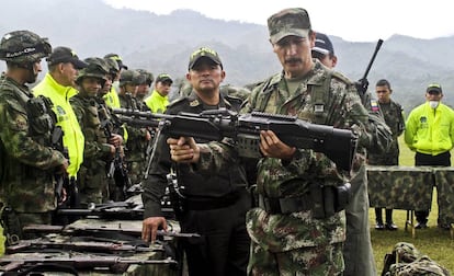 El general Nicacio Martínez,  exjefe del Ejército de Colombia, en una imagen de archivo.