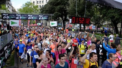 Arribada d'alguns participants de la cursa.