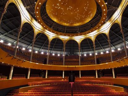 Interior del Teatro Circo de Albacete, de 1887.