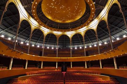 Interior del Teatro Circo de Albacete, de 1887.