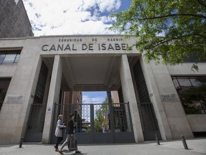 Fachada de la sede del Canal en Madrid. 