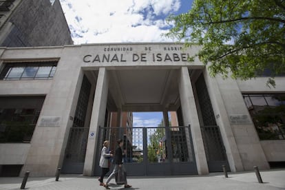 Fachada de la sede del Canal en Madrid.