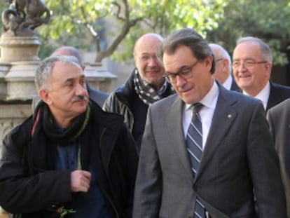 El presidente de la Generalitat, Artur Mas (derecha).