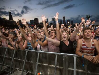 P&uacute;blico do Lollapalooza em Chicago.