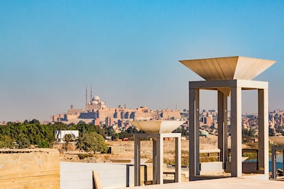 Vistas desde el Museo Nacional de la Civilización Egipcia.