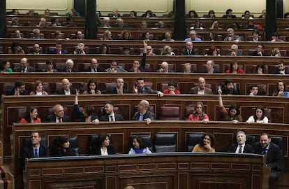 Pleno del Congreso de los Diputados el pasado día 12 de febrero. 