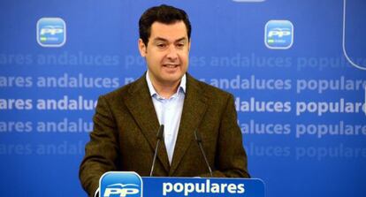Juan Manuel Moreno, l&iacute;der del PP andaluz.