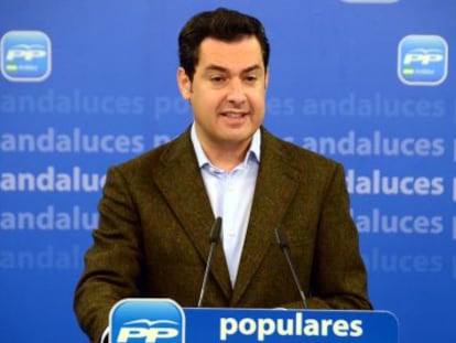 Juan Manuel Moreno, l&iacute;der del PP andaluz.