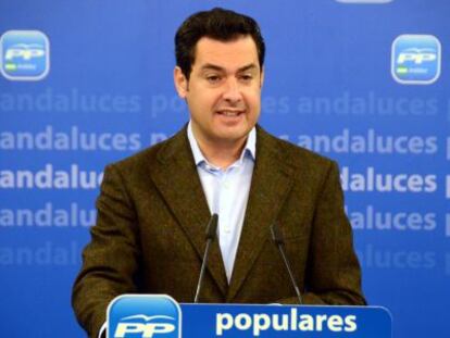 Juan Manuel Moreno, l&iacute;der del PP andaluz.