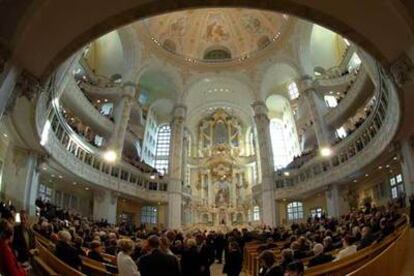 La Frauenkirche, de Dresde, tras su reconstrucción.