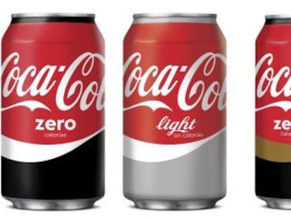 El nuevo diseño de las latas de Coca-Cola, que supone extender al resto de variedades la etiqueta original.