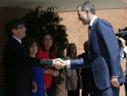 Felipe VI y Puigdemont coinciden en la conmemoración del 25 aniversario de los Juegos Olímpicos