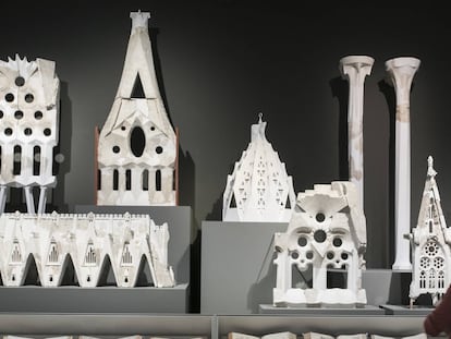 Vista de la exposición de Antoni Gaudí.