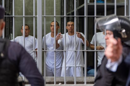 Prisiones en la cárcel de Tecoluca (El Salvador), el 26 de marzo.