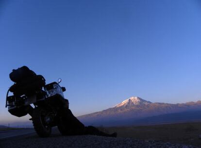 Vistas al monte Ararat, la montaña más alta de Turquía