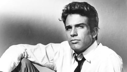 El actor Warren Beatty en una fotograf&iacute;a de los sesenta. 