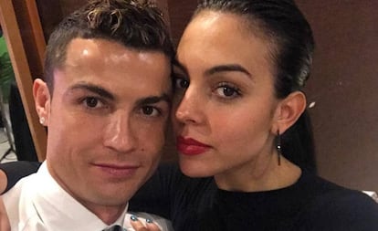 Cristiano Ronaldo y Georgina Rodríguez en enero de este año.