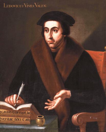 Retrato del humanista Luis Vives en el Museo del Prado.