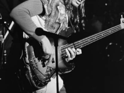 Jaco Pastorius, en 1982 en Nueva York.