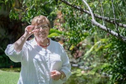 Elsa Cross en Cuernavaca (México).