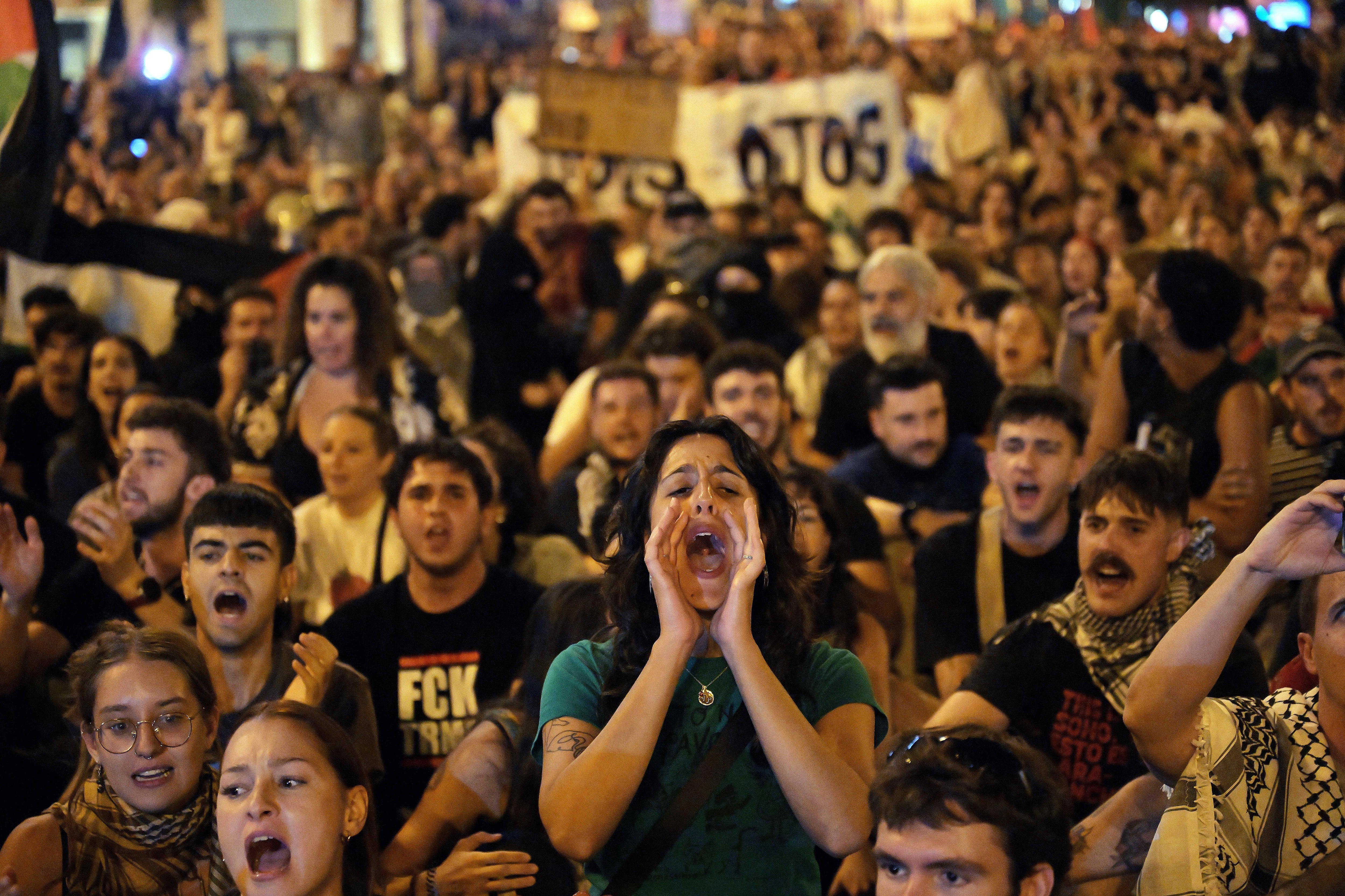La detención de la flotilla espolea las movilizaciones por Palestina en toda España