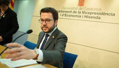 El vicepresidente y consejero de Economía, Pere Aragonès.