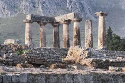 El Templo de Apolo, en Grecia.