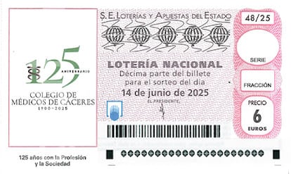Décimo Lotería Nacional del sábado 25 de mayo de 2025