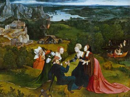 'Paisaje con las tentaciones de san Antonio', de Joachim Patinir.