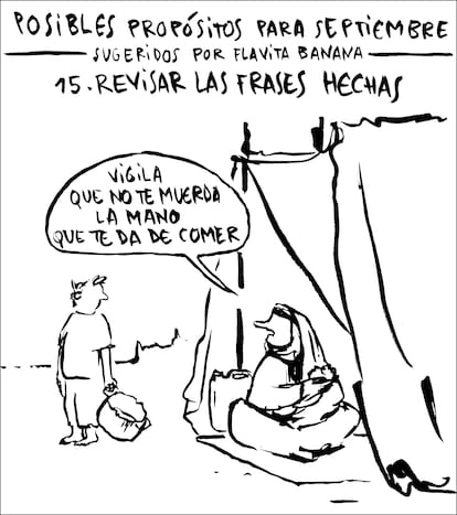 Viñeta de Flavita Banana del 15 de agosto de 2025