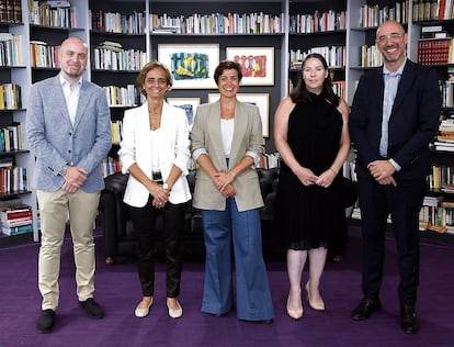 Gabriele Crisman (IBM), Nuria Lacaci (Asociación de Cargadores de España), Elisa Carbonell (Icex), Ana Lozano (Nidus) y Víctor González (Xcalibur).