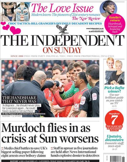 Portada del diario 'The Independent'.