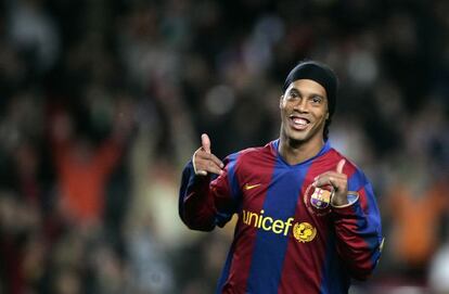 Ronaldinho, pura alegria, pur espectacle.