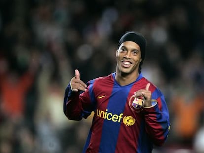 Ronaldinho, pura alegria, pur espectacle.