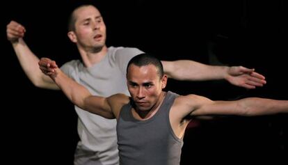 Un momento de la obra 'Odeim' de Cienfuegos Danza