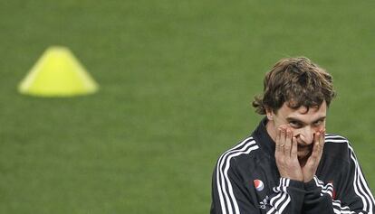 Amorebieta, durante el entrenamiento de Venezuela.