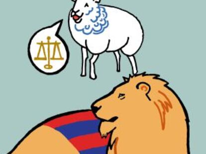 Leones contra borregos