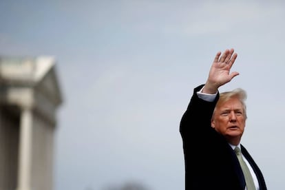 El presidente Trump en el Capitolio de Washington.