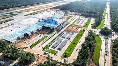 Vista aérea del Aeropuerto Internacional de Tulum, el 19 de noviembre.