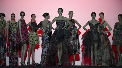 Desfile de Hannibal Laguna, este lunes en la MBFW.