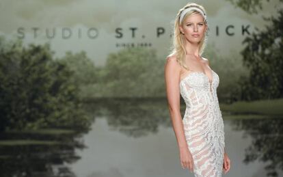 Karolina Kurkova, el miércoles en el desfile de Studio St. Patrick.